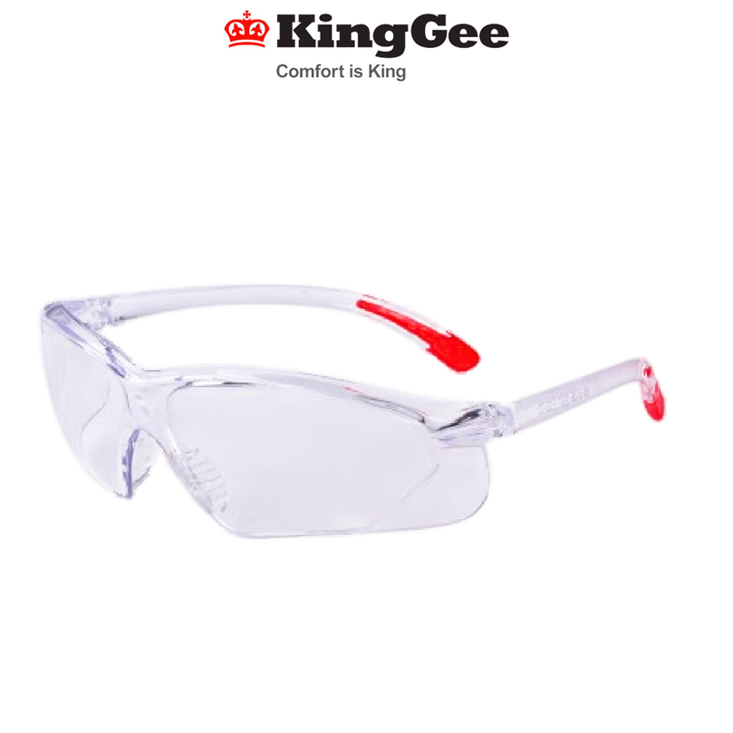 KingGee Unisex Protect Clear Safety Glasses Smoke Grey Lens Workwear K99062