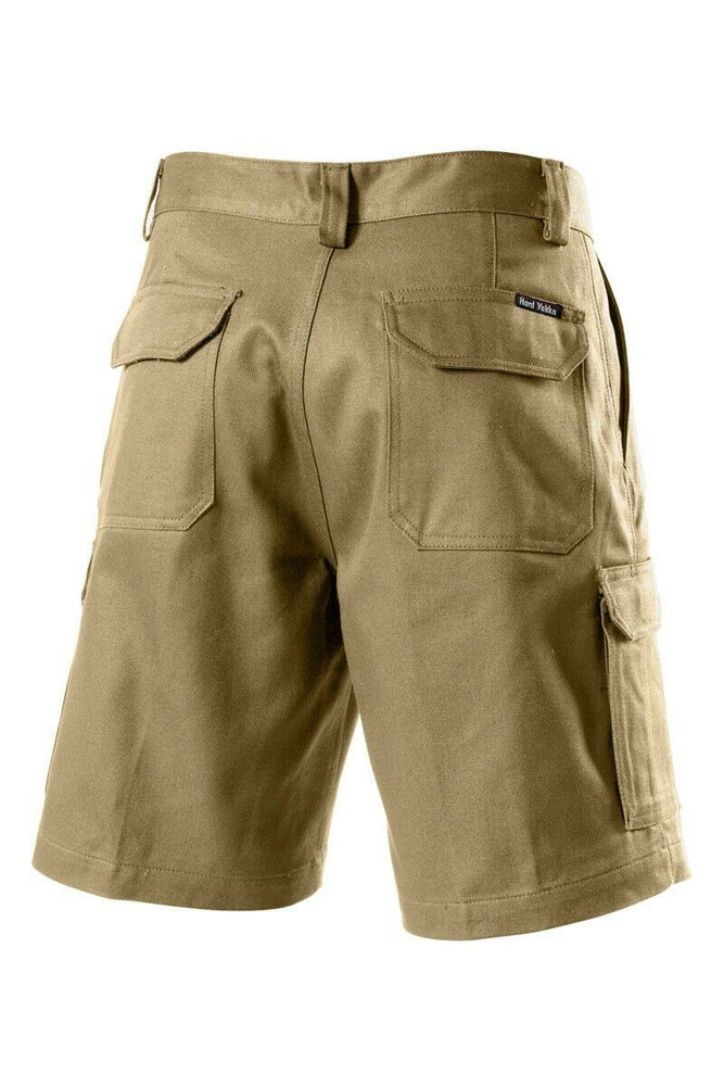 Hard Yakka Generation Gen Y Cotton Cargo Drill Shorts Work Tough Y05500