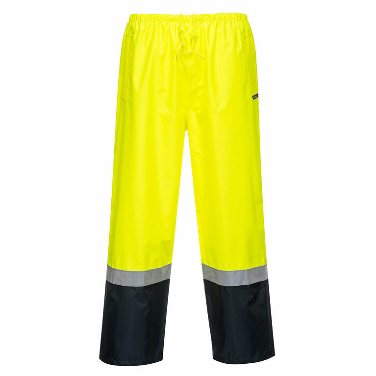 Portwest Mens Wet Weather Leisure Pants Waterproof Hi-Vis Work Reflective MP202