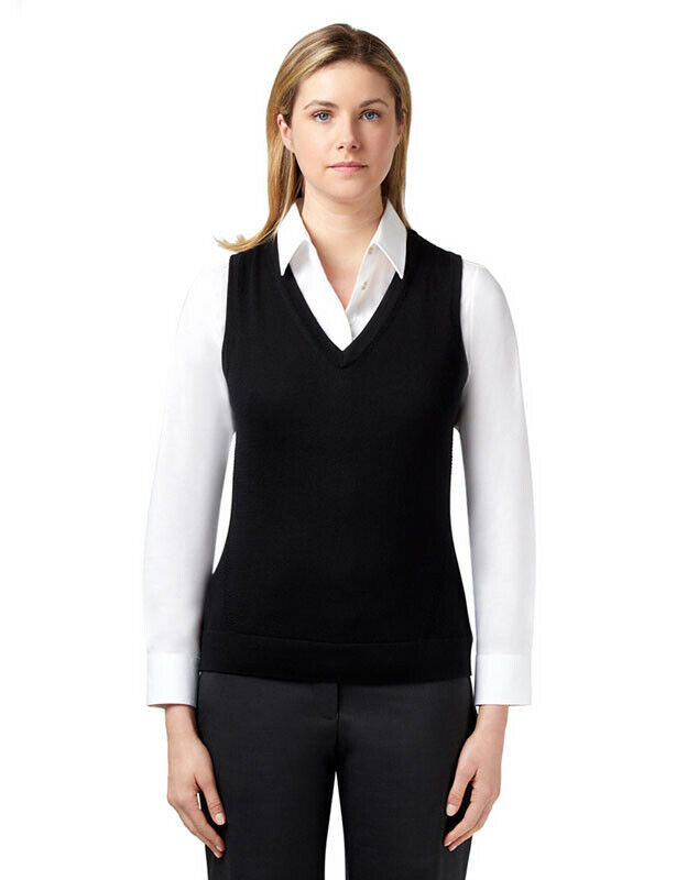 NNT Womens Pure Wool Formal Vest Classic Fit Fully Business Body Warmer CAT5AQ