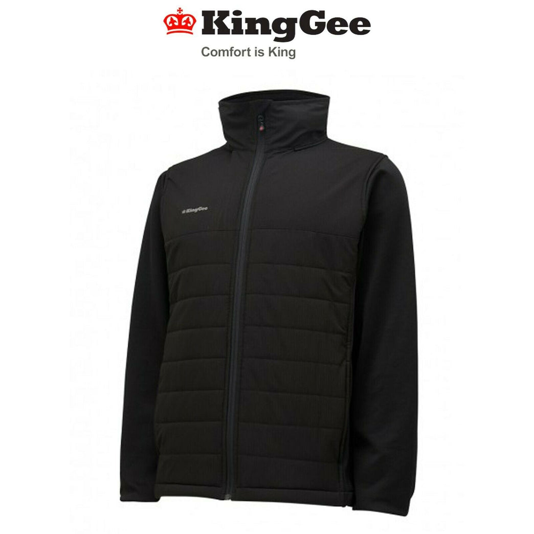 KingGee Horizon Hybrid Jacket Stretch Fleece Insulated Eco Poly Hood K05007