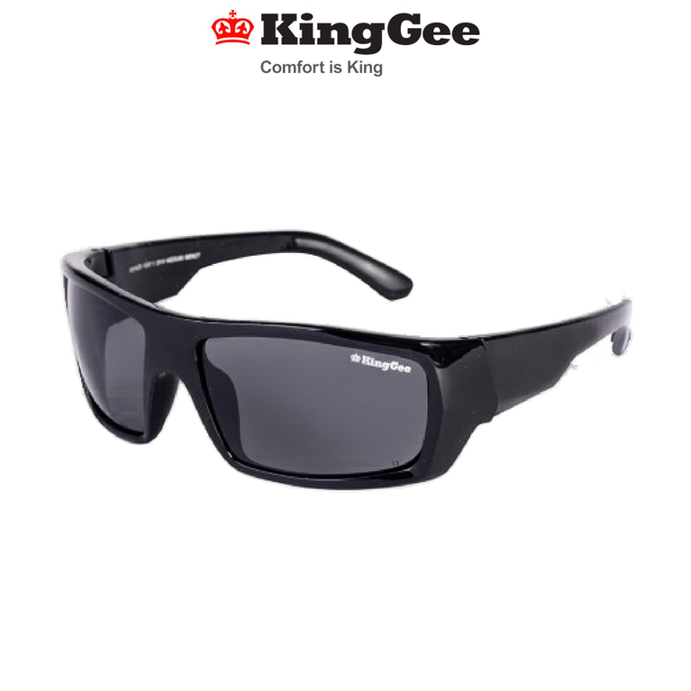 KingGee Uni-Sex Armour Smoke Polarized Safety Glasses Sun Protective Work K99058