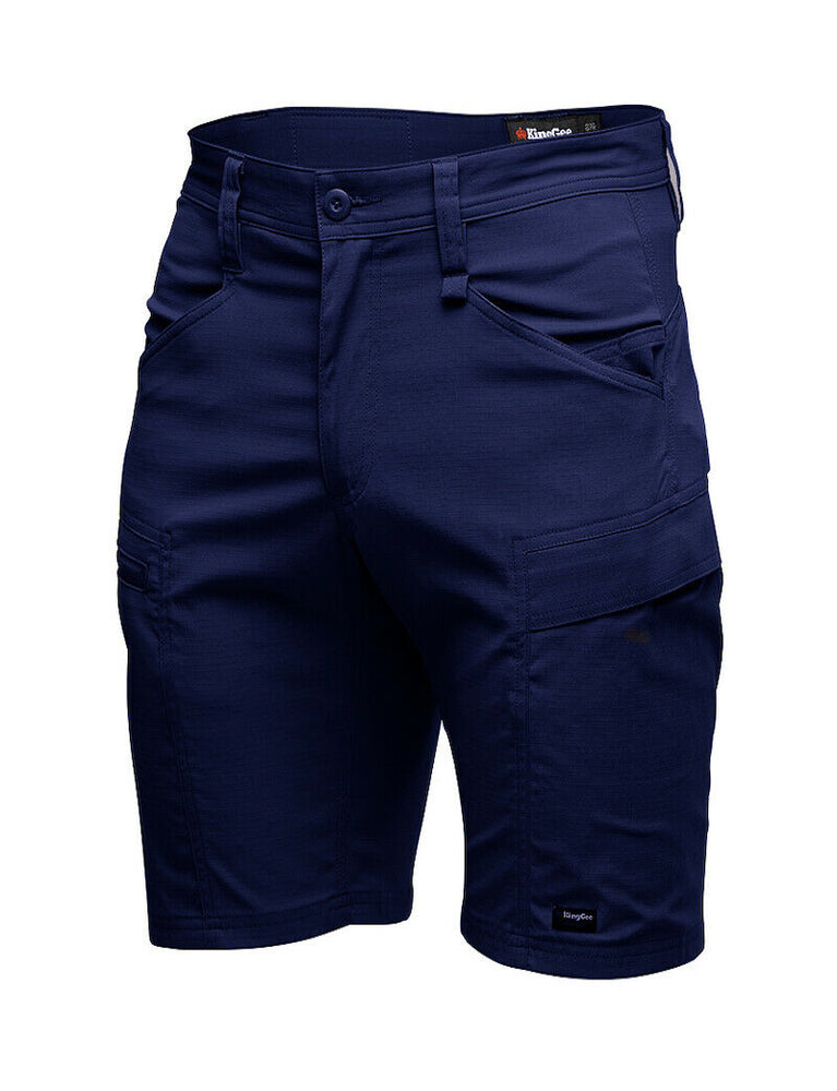 KingGee Mens KingGee Drycool Shorts Stretch Ripstop Cargo Light Work K17013