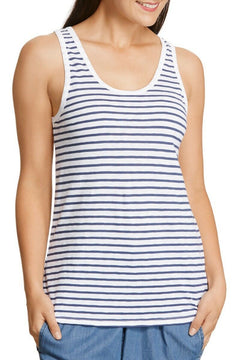 Womens Bonds Besties Stripe Slub Tank Top CXXBI Super Comfy Casual Soft Summer