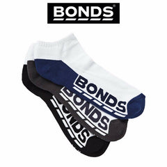Mens Bonds Low Cut Socks Sports Active Comfy Casual 3 Pack Gym Running S8220N