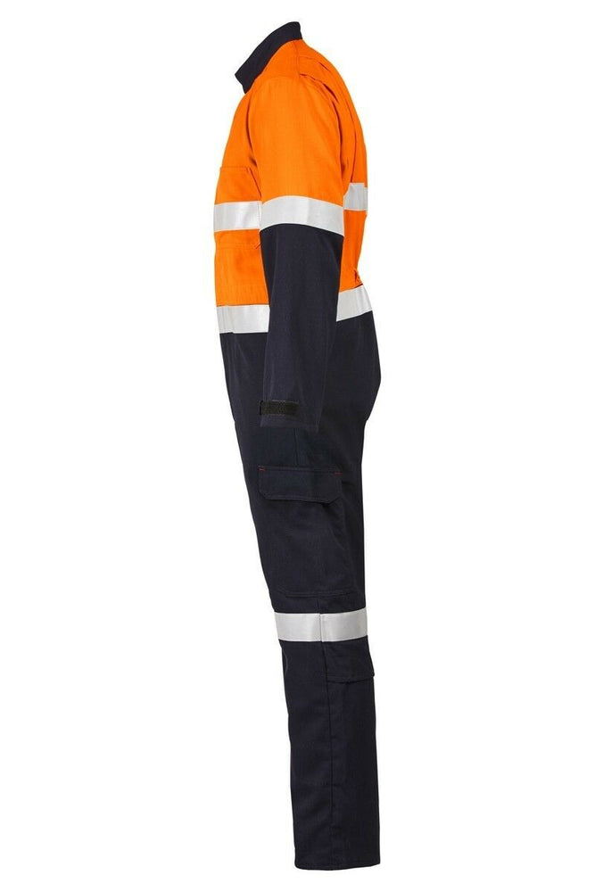 Mens Hard Yakka Protect Hi-Vis 2 Tone Tecasafe Plus Coverall Safety Taped Y00303