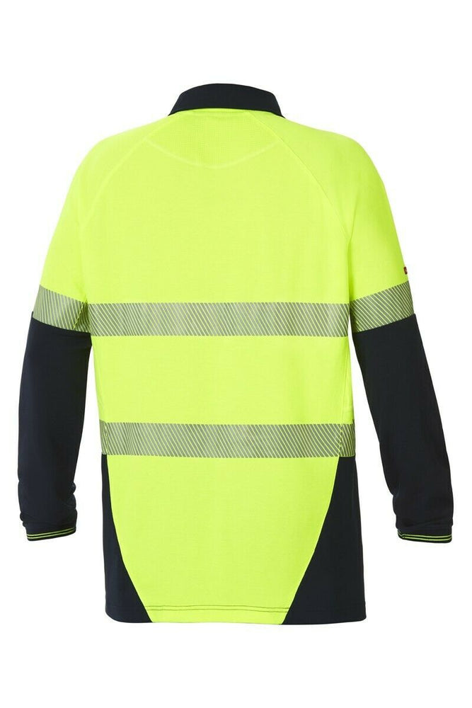 Hard Yakka Koolgear Hi-Vis 2 Tone Vented Tape Long Sleeve Work Shirt Y11379