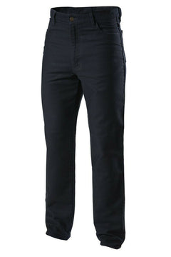 Mens Hard Yakka Jeans Moleskin Denim Cotton Work Heavy Duty Plain Front Y03876