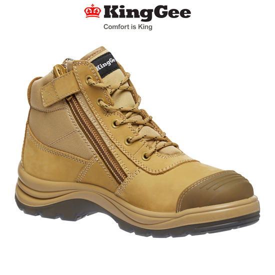 KingGee Mens Tradie Puncture Resistant Work Safety Toe Boots Breathable K27125