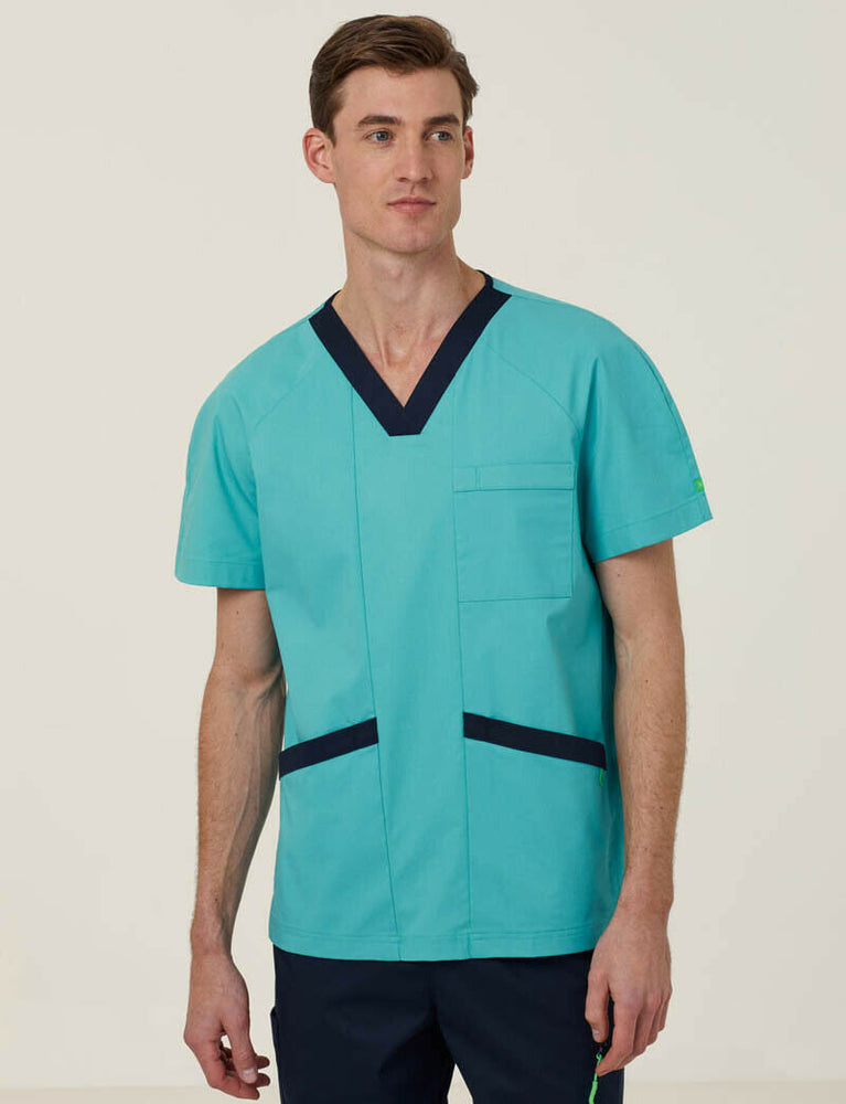 NNT Uniform Men Next Gen Antibacterial Koller Scrub Top Breathable Cotton CATRFU