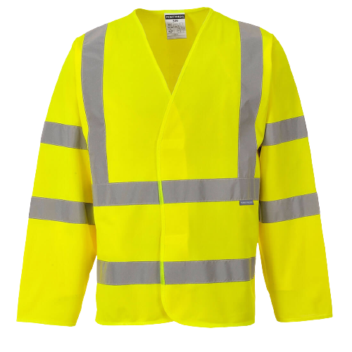 Portwest Hi-Vis Two Band & Brace Jacket Reflective Tape Work Safety C473