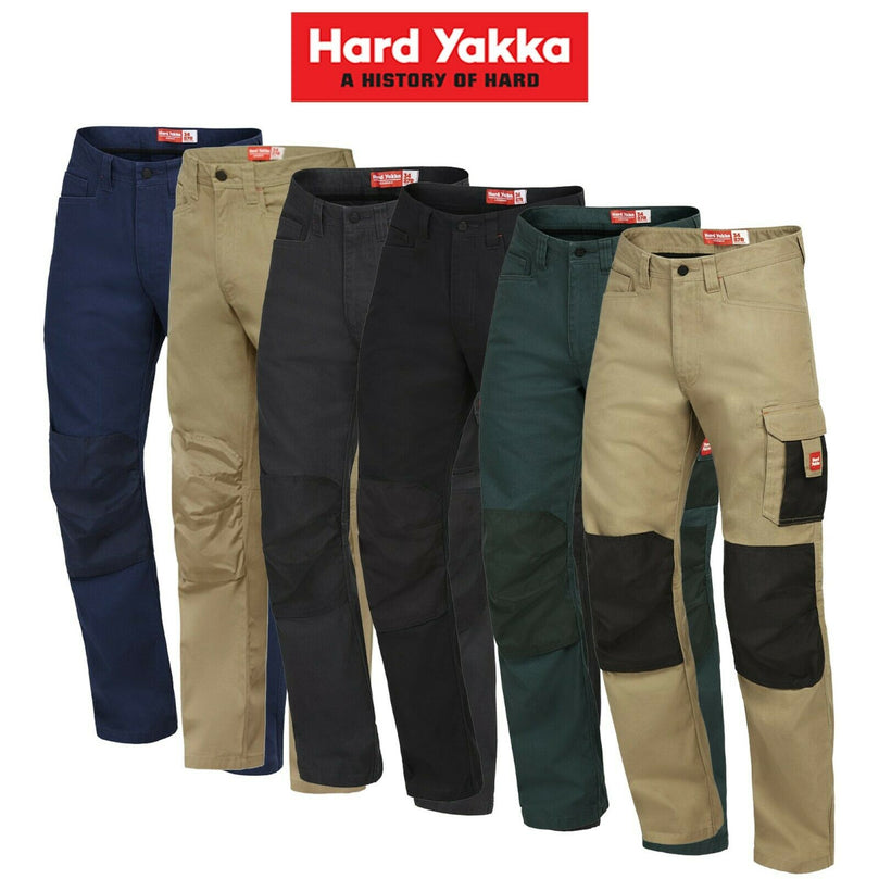 Hard Yakka Legends Pants Work Tough Cargo Cordura Panama Weave Phone Y02202