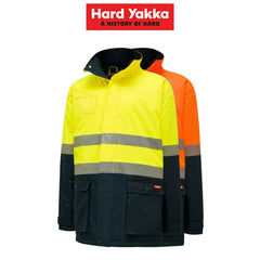 Hard Yakka Core Bomber Jacket Hi-Vis Taped Quilted Waterproof Y06685
